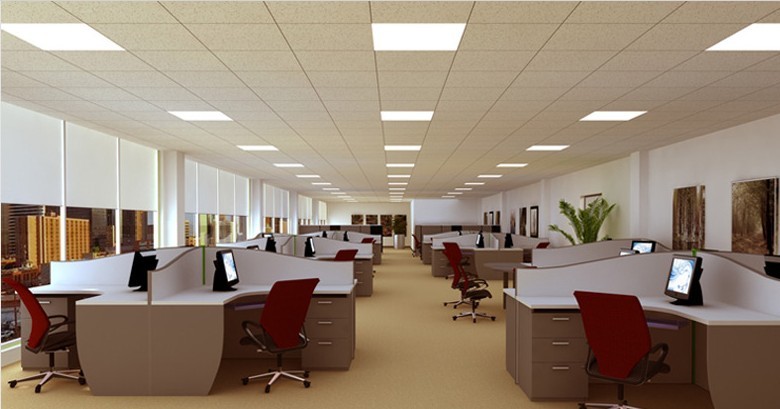 6500K SMD 40W LED Panel Light 600 x 600 mm To Replace Grille Lamp