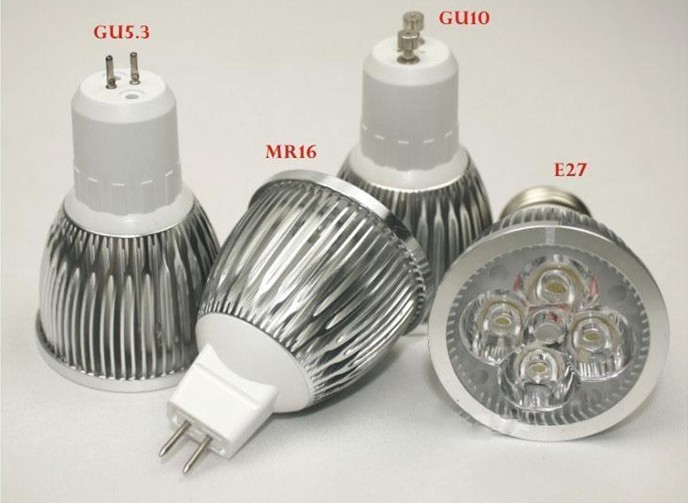 MR16 GU10 4W LED Spot Light Bulb dimmable 12 V DC With Warm White 3000K Led