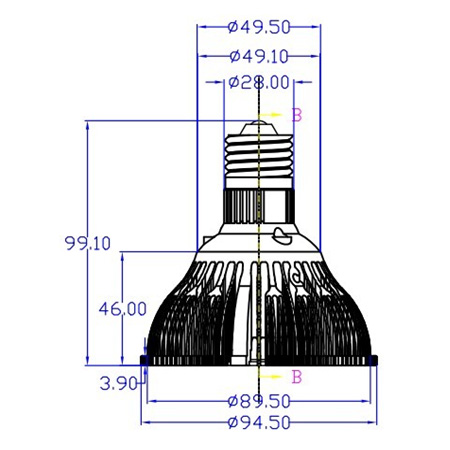Par30 7W Led Spot Lighting home decoration , 90V - 265V AC led spot light bulbs