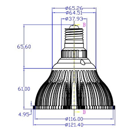 dimmable P38 9W Led Spot Lighting energy saving , led spot light fixtures