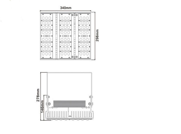 Gyms Garages 100W Waterproof Led High Bay Lights Super Bright With CE RoHS