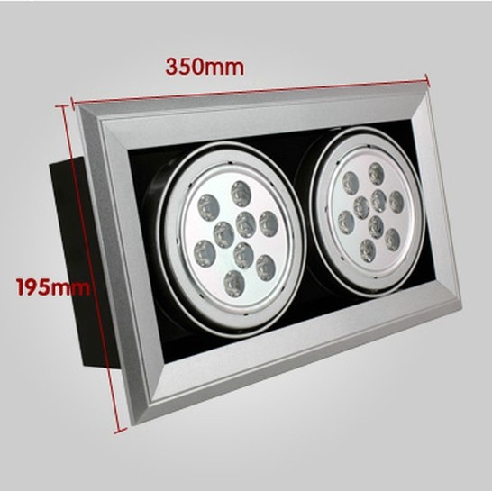 Bridgelux 6500K 18 W Led Grille Spot Light High Power 110Lm/watt With CE RoHS