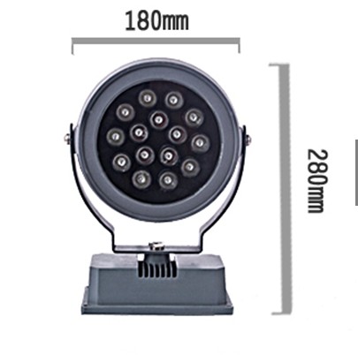 18W Round Outdoor Led Spot Light For Cold White 7000K LED