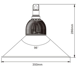 Pure White 5000K 50 Watt LED High Bay Lights For Workhouse , AC 220 Volt LED