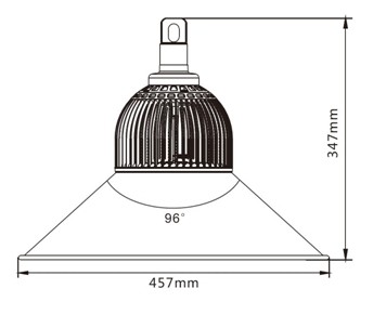 80 Watt Indoor Led High Bay Lights For Super Market / Workhouse , AC 85-265 Volt LED