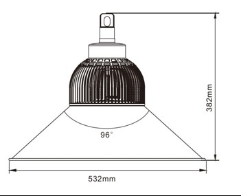 Energy Saving 100 Watt Indoor Led High Bay Lights Anti - Moisture