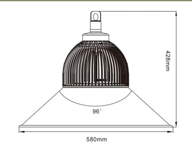 150 Watt LED High Bay Lights High Power  / Workhouse E40 Socket Or Hook