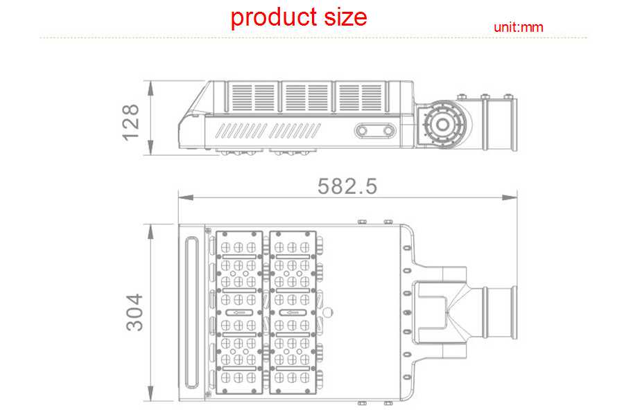 60W Led High Power Street Light Road Lamp Outdoor Industrial 85V - 265VAC