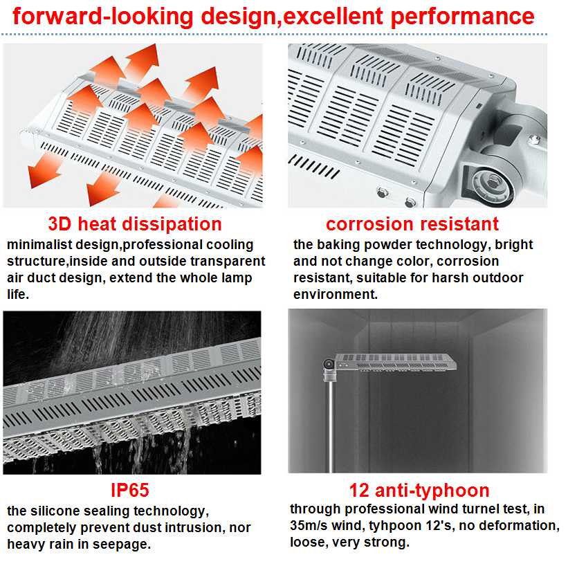 90 Watt Outdoor Led Street Lights Excellent 3D Heat Dissipation