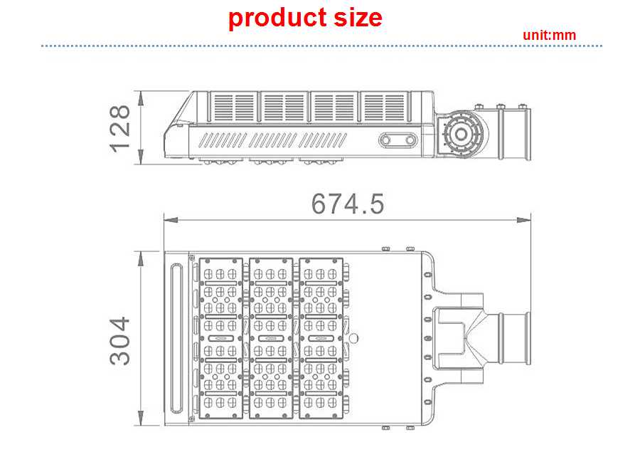 90 Watt Outdoor Led Street Lights Excellent 3D Heat Dissipation
