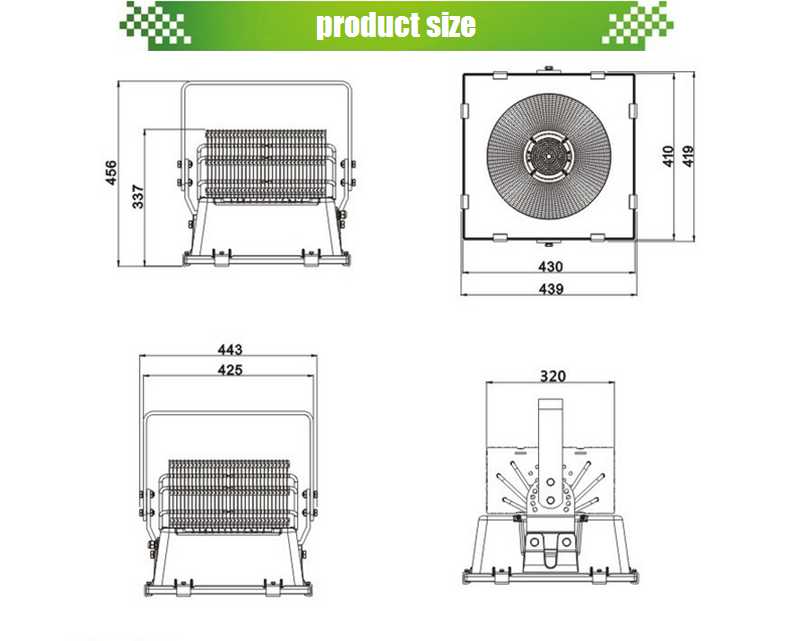 UL Sports Flood Light 500W Stadium High Bay Light , Industrial Lighting.